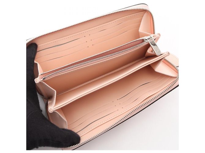 Zippy Cartera larga Louis Vuitton de piel Mahina rosa - vista 3