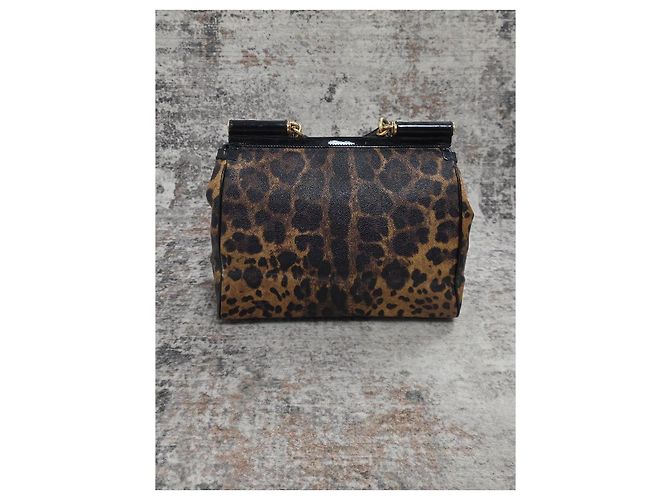 Magnifique sac à main Dolce & Gabbana léopard Sicily - vue 5