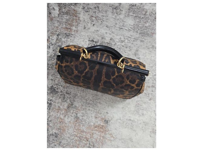Magnifique sac à main Dolce & Gabbana léopard Sicily - vue 6