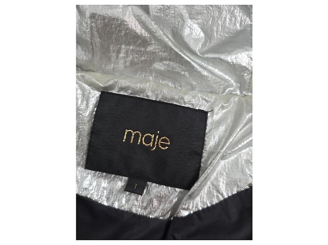 Magnifico piumino Maje argentato - vista 5