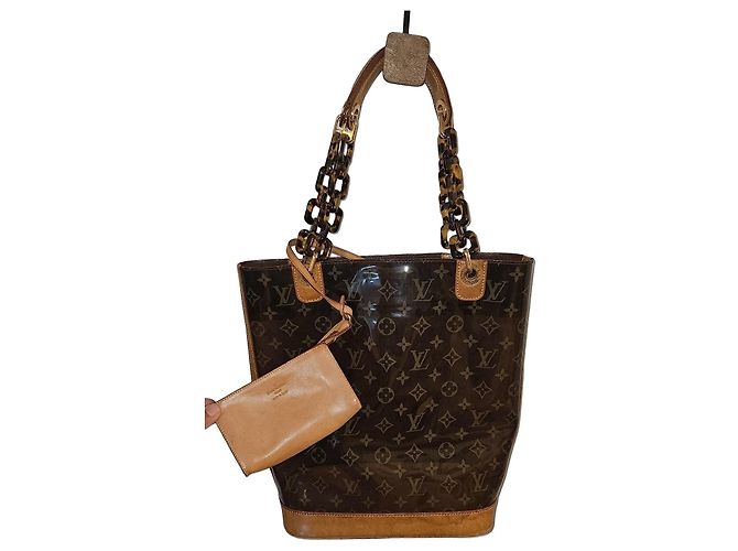 Louis Vuitton Sac Shopping MM Monogram Transparent Bolsa de Mão - vista 2