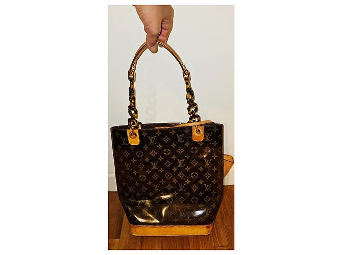 Louis Vuitton Sac Shopping MM Monogram Transparent Bolsa de Mão - vista 6