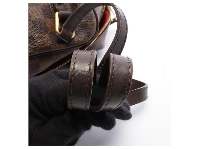 Borsa a tracolla Louis Vuitton Rivington GM Damier Ebene - vista 11