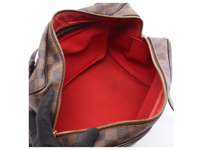 Borsa a tracolla Louis Vuitton Rivington GM Damier Ebene - vista 3