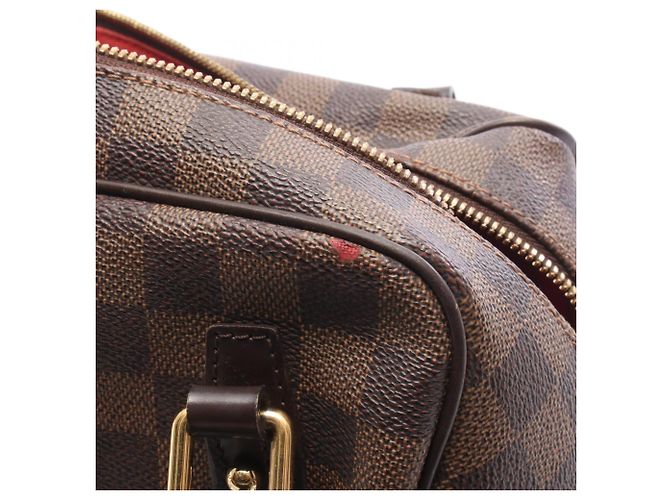 Borsa a tracolla Louis Vuitton Rivington GM Damier Ebene - vista 6