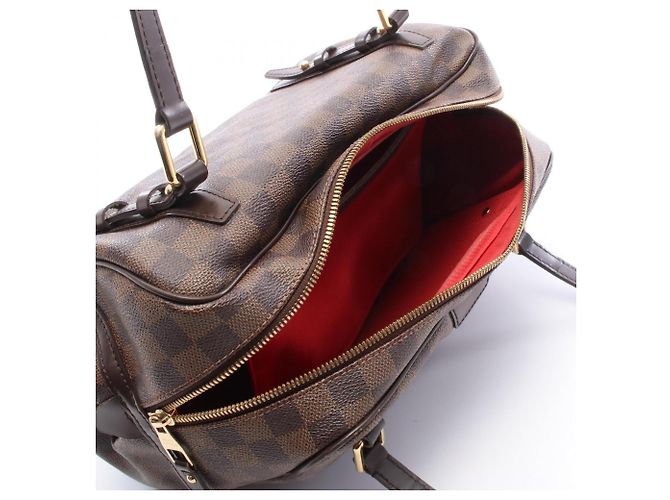 Borsa a tracolla Louis Vuitton Rivington GM Damier Ebene - vista 8