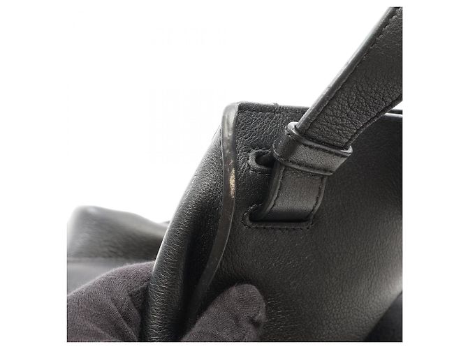 Bolsa de mão em couro 2-Way Loewe Hammock Medium em Preto - vista 10