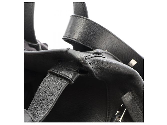 Bolsa de mão em couro 2-Way Loewe Hammock Medium em Preto - vista 5