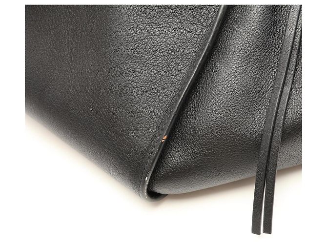 Bolsa de mão em couro 2-Way Loewe Hammock Medium em Preto - vista 7