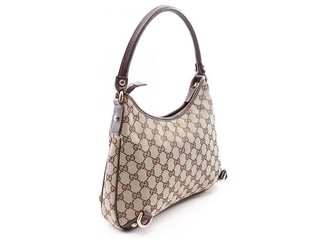 Borsa a tracolla Gucci Abbey GG Canvas - vista 2