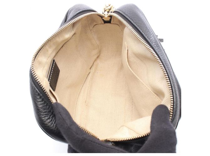 Borsa Gucci Soho Disco in pelle nera - vista 3