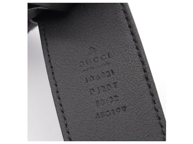 Gucci Ledergürtel mit Double G Schnalle - Ansicht 4