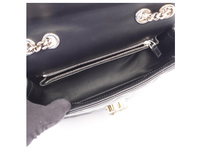 Borsa a tracolla Gucci in pelle nera - vista 3