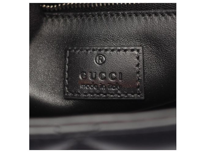 Borsa a tracolla Gucci in pelle nera - vista 4