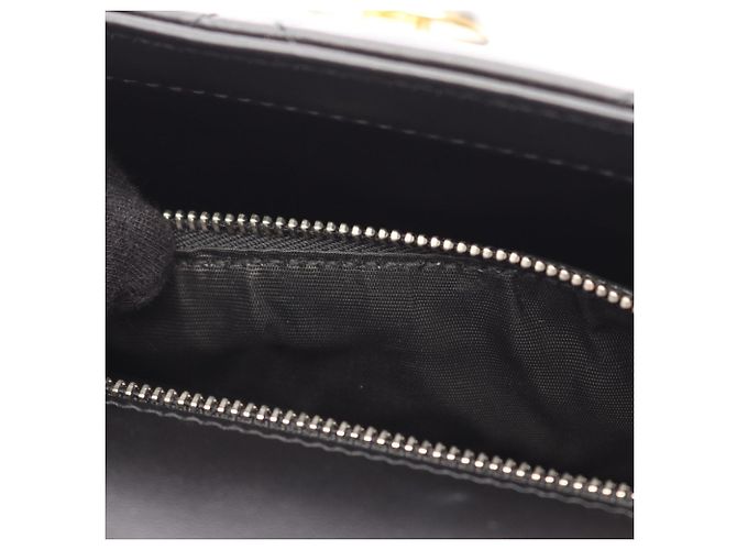 Borsa a tracolla Gucci in pelle nera - vista 5