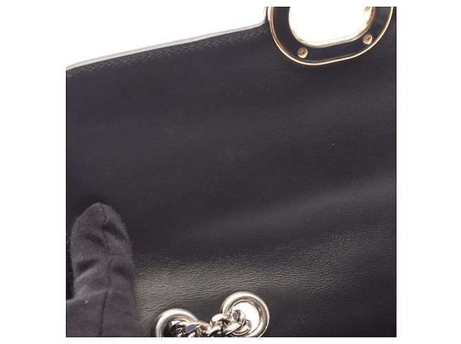 Borsa a tracolla Gucci in pelle nera - vista 6
