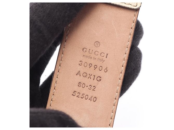 Cinturón de piel Gucci Flora - vista 4