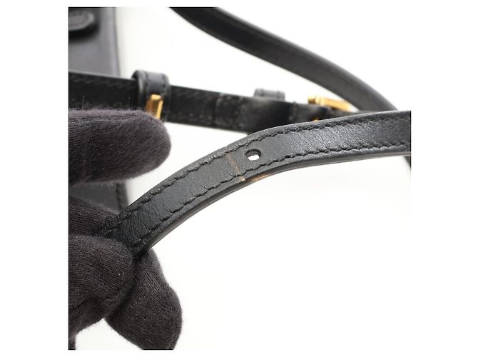 Borsa Mini Gucci Horsebit 1955 in pelle nera - vista 10