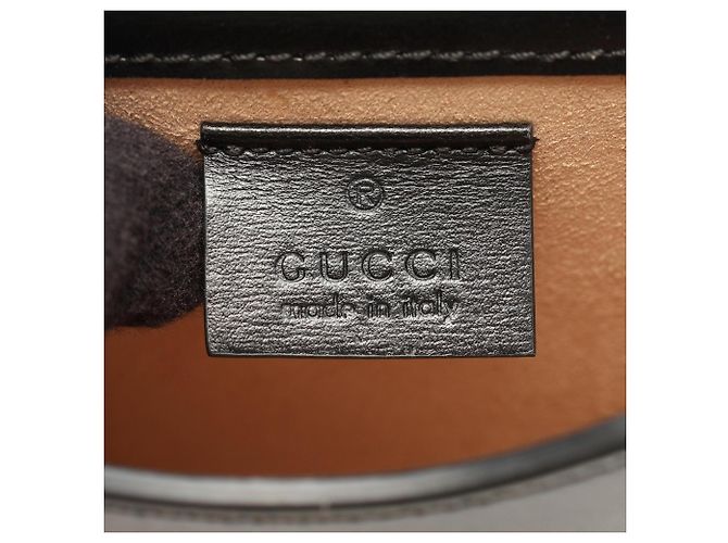 Borsa Mini Gucci Horsebit 1955 in pelle nera - vista 4