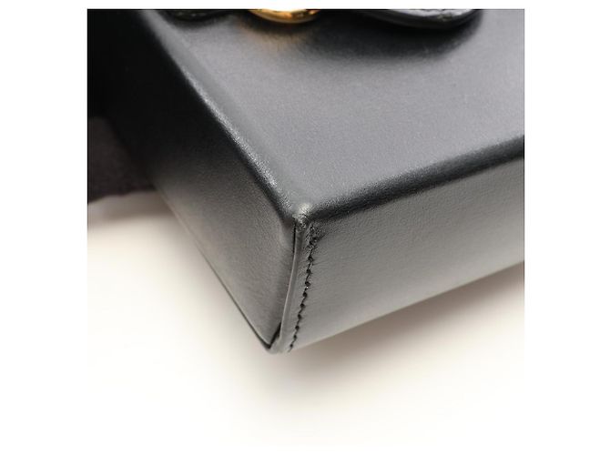 Borsa Mini Gucci Horsebit 1955 in pelle nera - vista 8