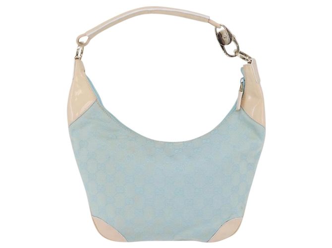 Gucci Vintage Zip Hobo GG Canvas and Patent Medium - vista 2