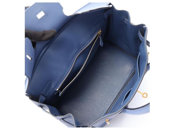Hermès Borsa Hermes Birkin 30 Blue Brighton - vista 3