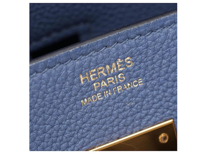 Hermès Borsa Hermes Birkin 30 Blue Brighton - vista 4