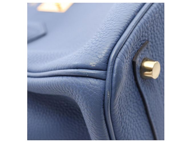 Hermès Borsa Hermes Birkin 30 Blue Brighton - vista 9