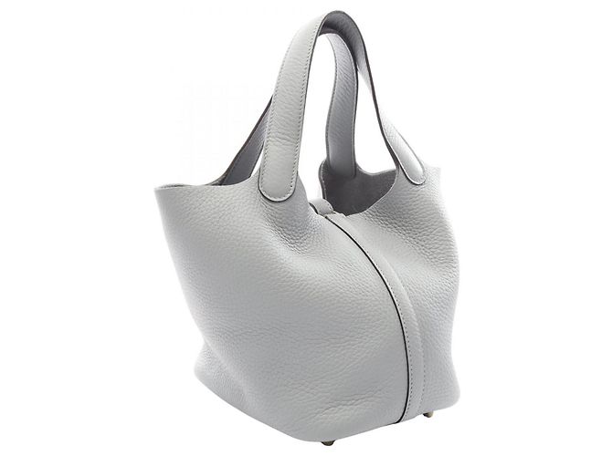 Hermès Borsa Hermes Picotin Lock PM in Gray - vista 2