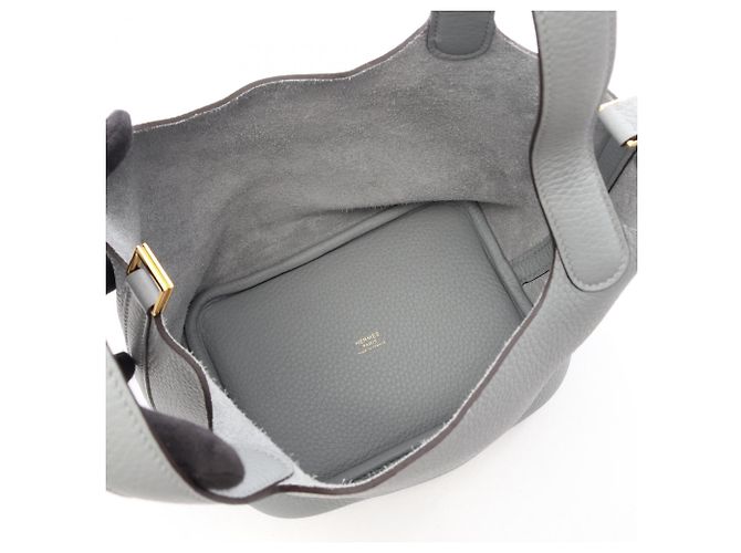 Hermès Borsa Hermes Picotin Lock PM in Gray - vista 3