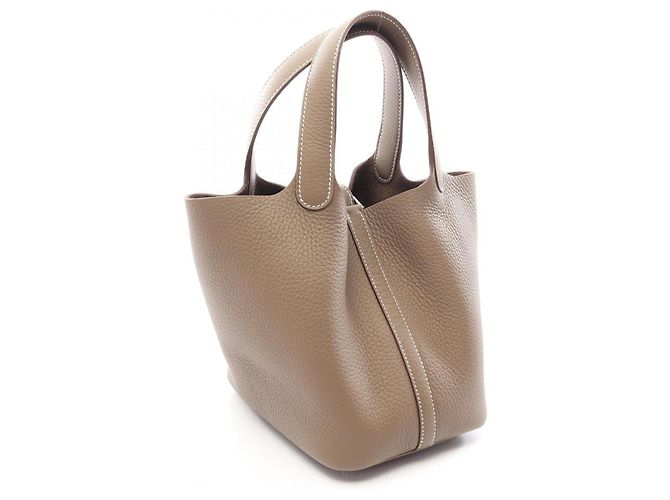 Hermès Borsa Hermes Picotin Lock PM Etoupe - vista 2