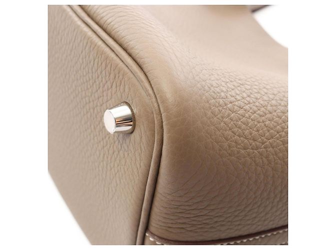 Hermès Borsa Hermes Picotin Lock PM Etoupe - vista 6