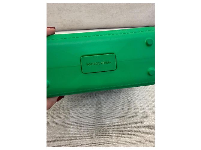 Bottega Veneta Cabat Borsa a Secchiello in Gomma Verde - vista 5