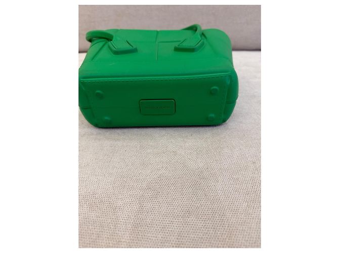 Bottega Veneta Cabat Borsa a Secchiello in Gomma Verde - vista 6