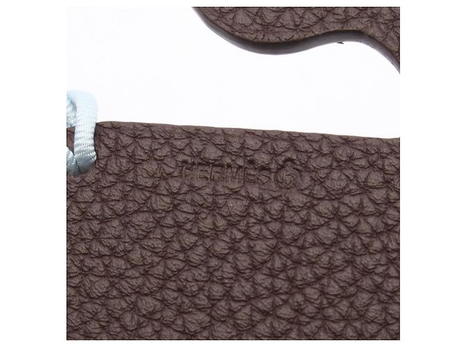 Hermès Petit H Twill Brown Taschenanhänger - Ansicht 3