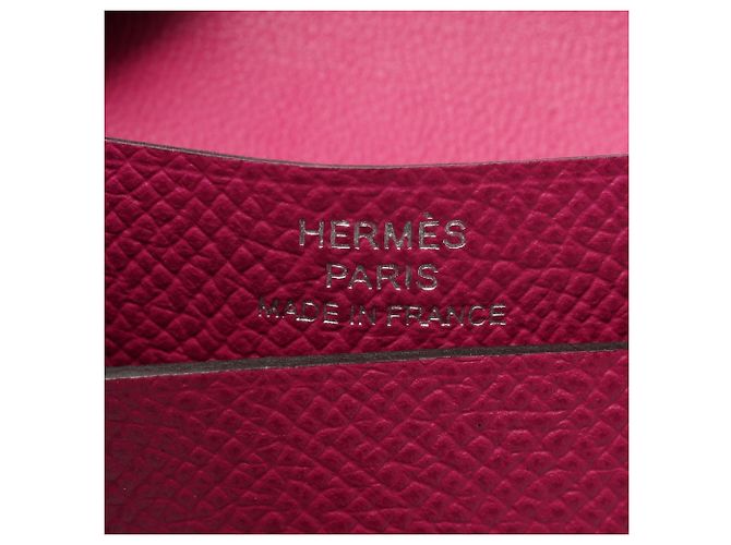 Hermès Tarjetero Hermes Bearn Rose Purple - vista 4