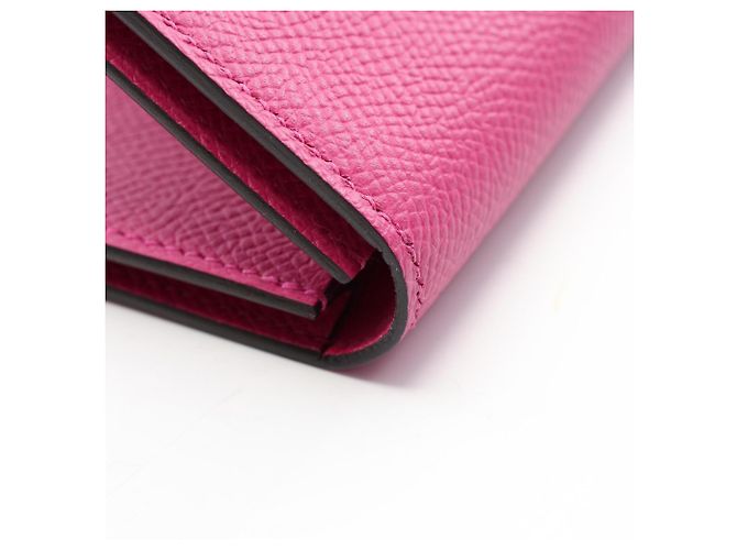 Hermès Tarjetero Hermes Bearn Rose Purple - vista 7