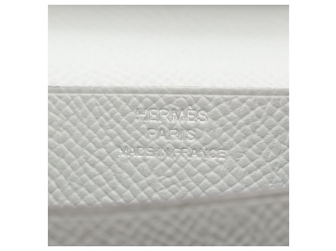 Hermès Hermes Bearn Soufflé Langbeutel in Blue Glacier - Ansicht 5