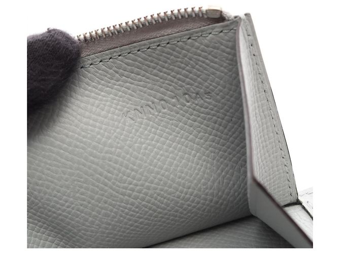 Hermès Hermes Bearn Soufflé Langbeutel in Blue Glacier - Ansicht 6