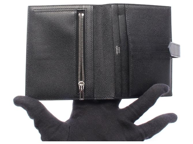 Hermès Portafoglio bi-fold Hermes Bearn Compact - vista 3