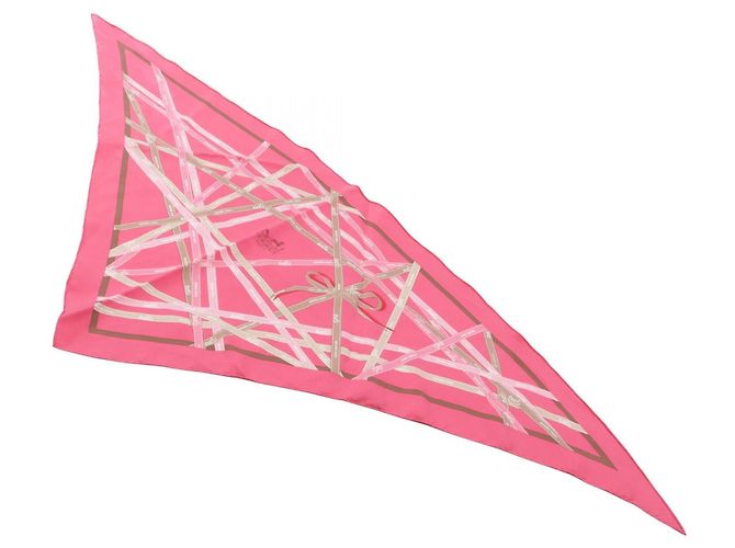 Hermès Pañuelo Triangular Hermes Pointu Bolduc - vista 2