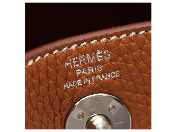 Hermès Borsa a tracolla Hermes Lindy Mini Gold - vista 4