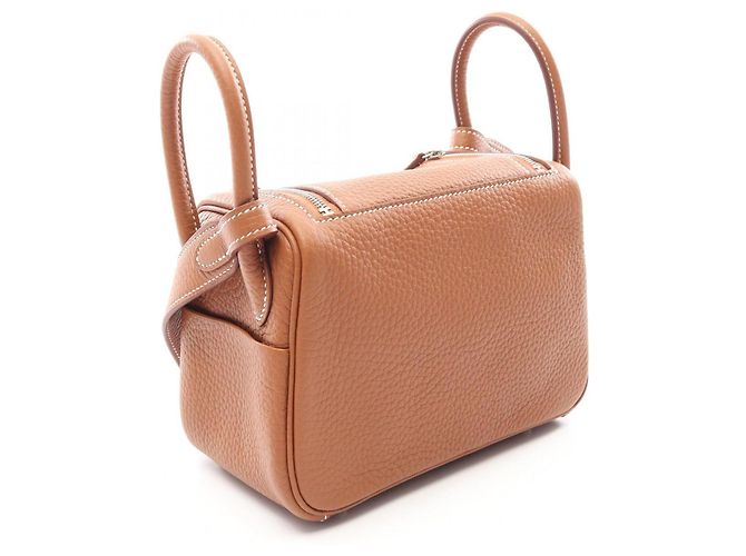 Hermès Bolsa de Ombro Hermes Lindy Mini Gold - vista 2