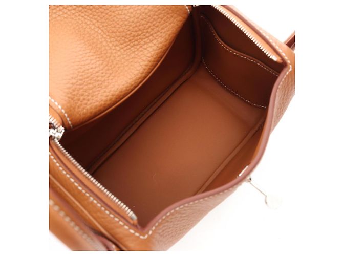Hermès Bolsa de Ombro Hermes Lindy Mini Gold - vista 3
