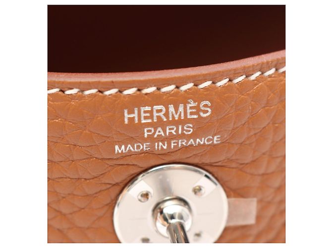 Hermès Bolsa de Ombro Hermes Lindy Mini Gold - vista 4