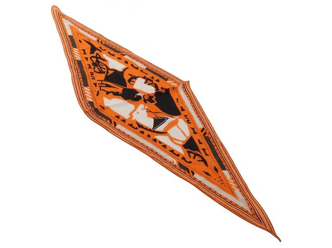 Hermès Hermes HERMES Sciarpa Losange PUZZLE - vista 2
