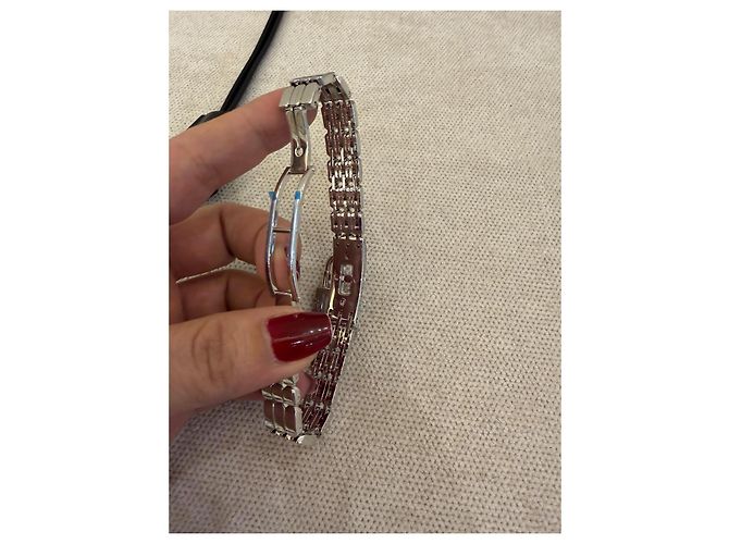 Orologio Hermès Kelly in Acciaio Argentato Quadrante Bianco - vista 10