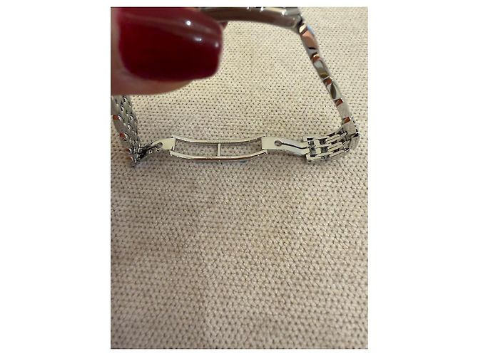 Orologio Hermès Kelly in Acciaio Argentato Quadrante Bianco - vista 9