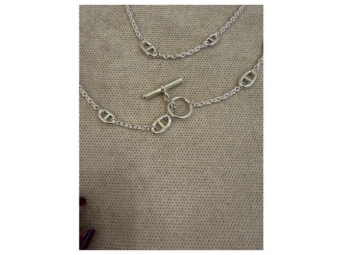 Hermès Farandole Collana Sautoir Argento - vista 5
