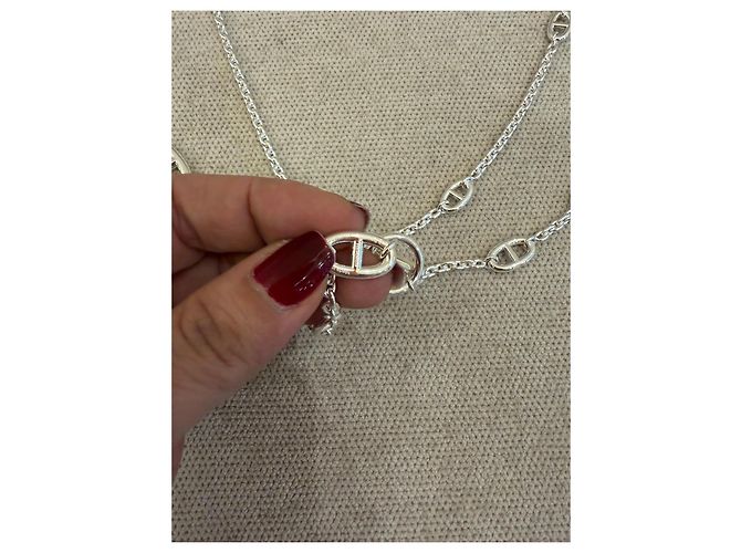 Hermès Farandole Collana Sautoir Argento - vista 6